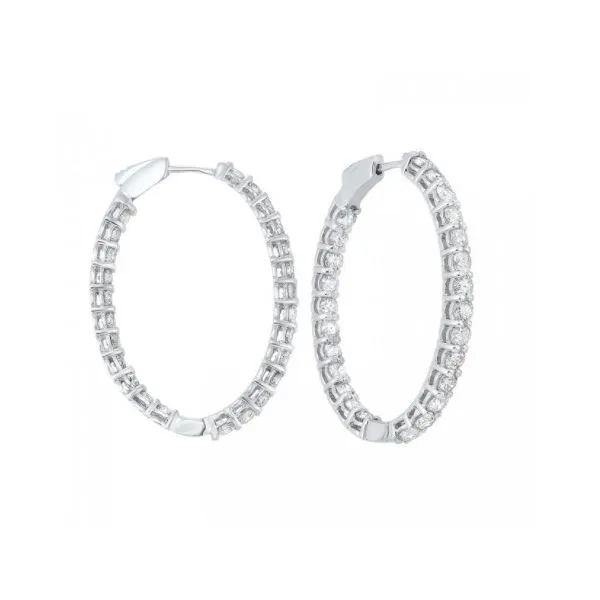 5.00Twt Diamond Hoop Earrings J. Thomas Jewelers Rochester Hills, MI