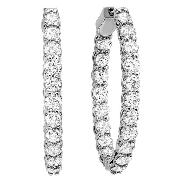 3.0Tw Inside Out Diamond Hoops J. Thomas Jewelers Rochester Hills, MI