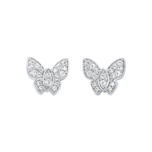 Butterfly Diamond Earrings J. Thomas Jewelers Rochester Hills, MI