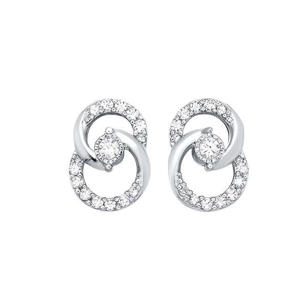 0.25Tw Circle Of Life Diamond Earrings J. Thomas Jewelers Rochester Hills, MI