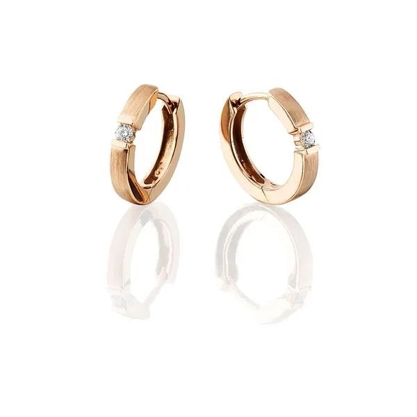 Yellow Gold Diamond Hoops J. Thomas Jewelers Rochester Hills, MI