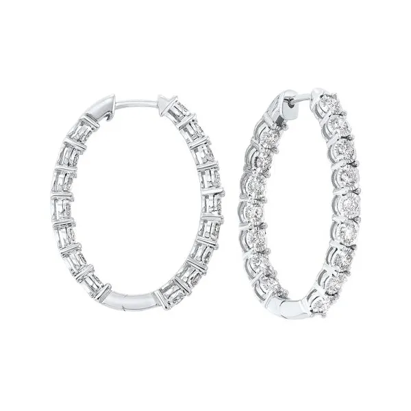 True Reflection 0.50Tw Diamond Hoops J. Thomas Jewelers Rochester Hills, MI