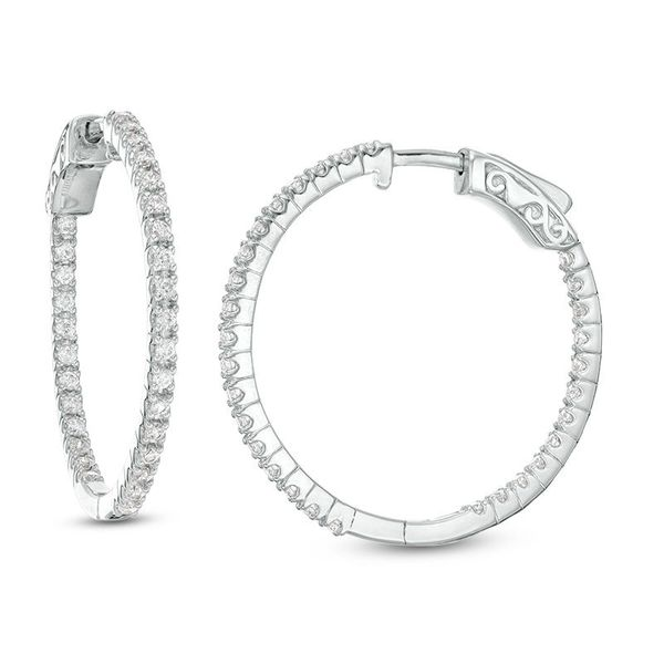 1.56 TW Inside Out Diamond Hoops J. Thomas Jewelers Rochester Hills, MI