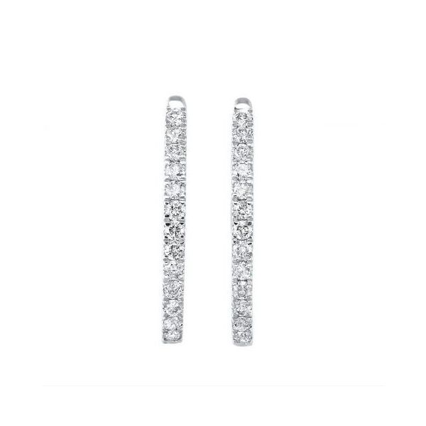 0.25Tw Oval Diamond Hoops J. Thomas Jewelers Rochester Hills, MI