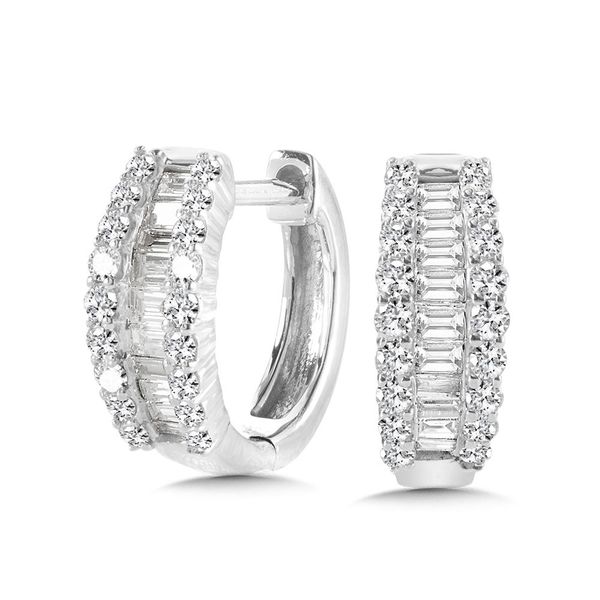 Diamond Huggie Hoops J. Thomas Jewelers Rochester Hills, MI