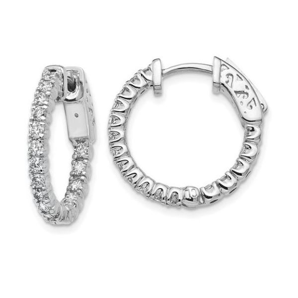 1.12 Carat Inside-Out Diamond Hoops J. Thomas Jewelers Rochester Hills, MI