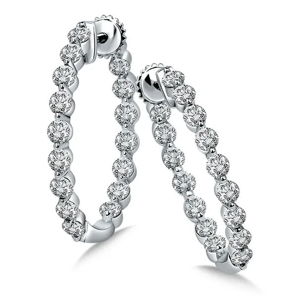 1.50Tw Diamond Oval Hoops J. Thomas Jewelers Rochester Hills, MI