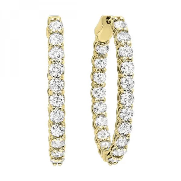 0.50 Carat Inside Out Diamond Hoops J. Thomas Jewelers Rochester Hills, MI