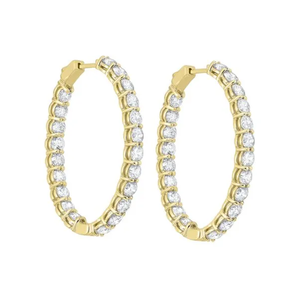 2.00Tw Inside Out Diamond Hoops J. Thomas Jewelers Rochester Hills, MI