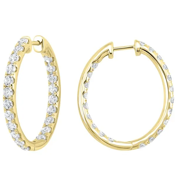 1.00Tw Inside Out Diamond Hoops J. Thomas Jewelers Rochester Hills, MI
