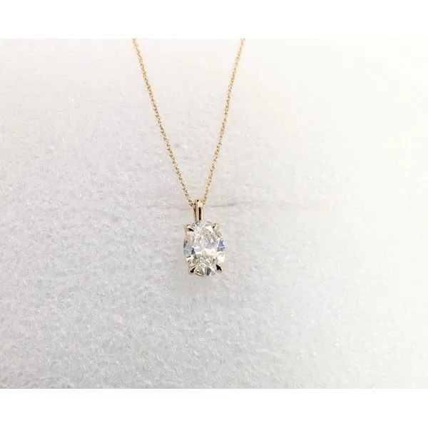 14 Karat Yellow Gold Lab Grown Diamond Pendant J. Thomas Jewelers Rochester Hills, MI
