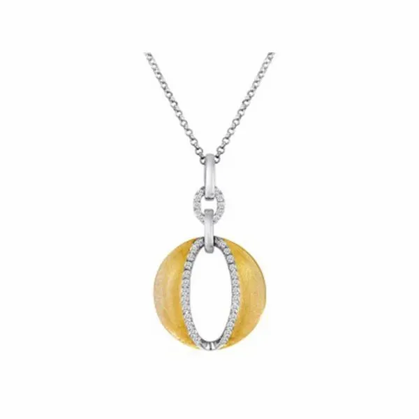 Yellow And White Gold Diamond Pendant J. Thomas Jewelers Rochester Hills, MI