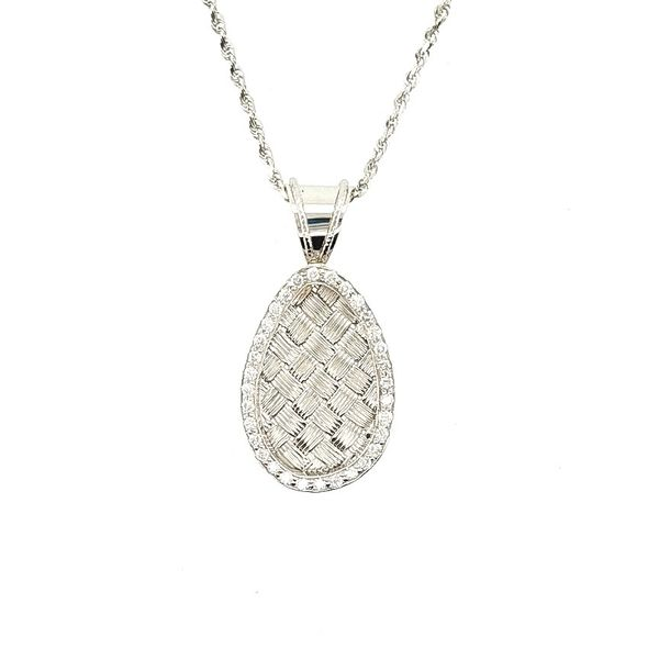 Woven White Gold Pendant J. Thomas Jewelers Rochester Hills, MI