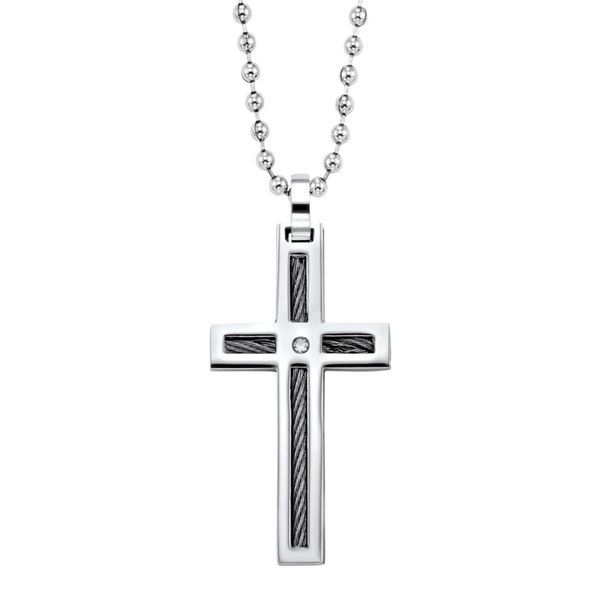Stainless Steel Cross Pendant J. Thomas Jewelers Rochester Hills, MI