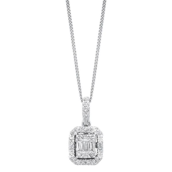 Baguette And Round Diamond Pendant J. Thomas Jewelers Rochester Hills, MI