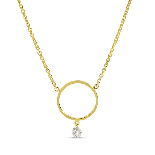 Dashing Diamond Circle Necklace J. Thomas Jewelers Rochester Hills, MI