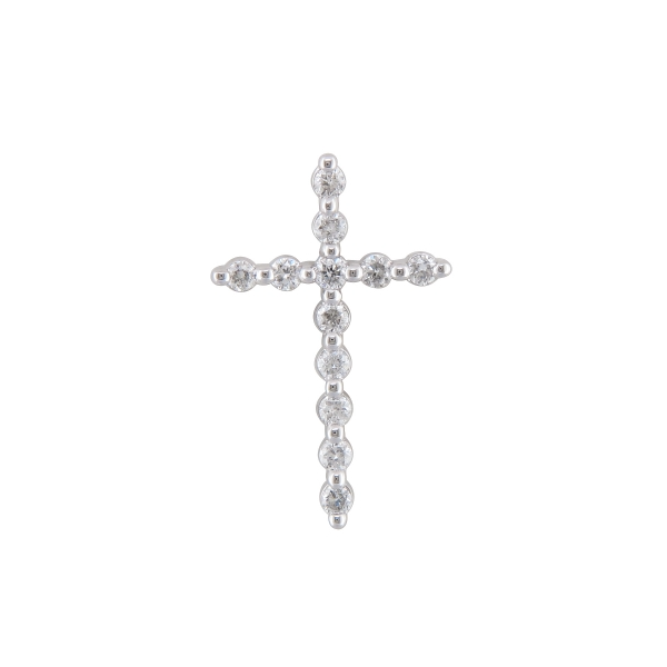 0.12Tw Diamond Cross And Rope Chain J. Thomas Jewelers Rochester Hills, MI