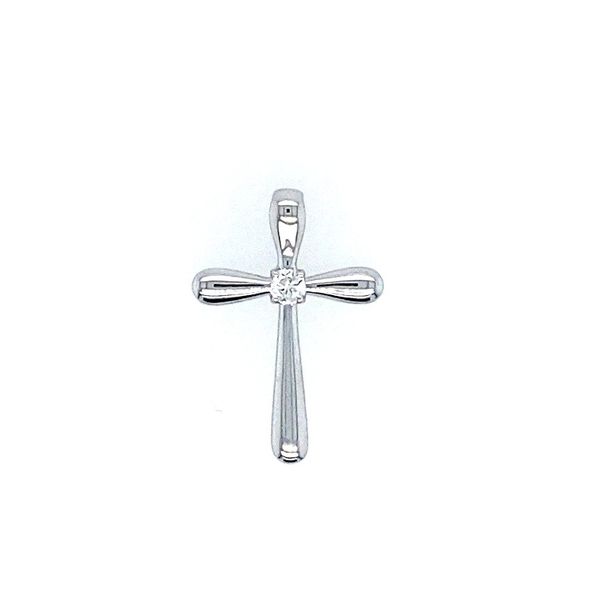 White Gold 0.05Tw Diamond Cross J. Thomas Jewelers Rochester Hills, MI