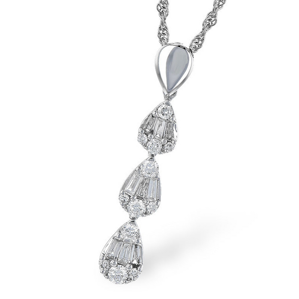0.40Tw Teardrop Diamond Pendant J. Thomas Jewelers Rochester Hills, MI