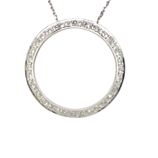 0.64Tw Diamond Circle Pendant J. Thomas Jewelers Rochester Hills, MI