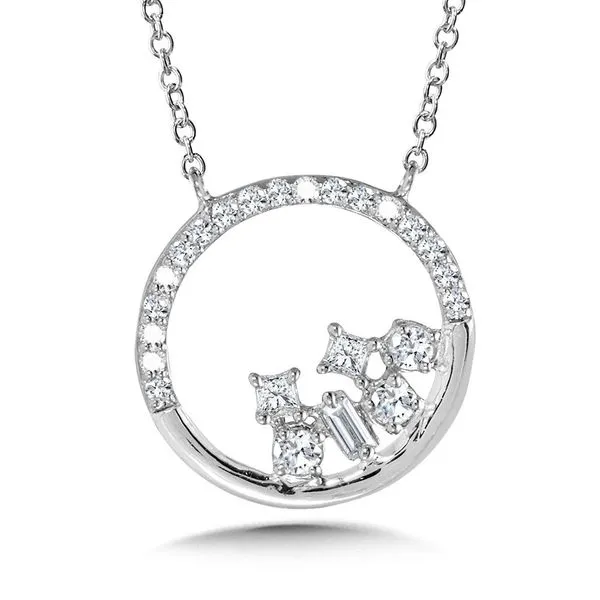 Scattered Diamond Pendant J. Thomas Jewelers Rochester Hills, MI