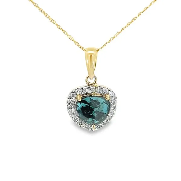 Blue Salt & Pepper Diamond Pendant J. Thomas Jewelers Rochester Hills, MI