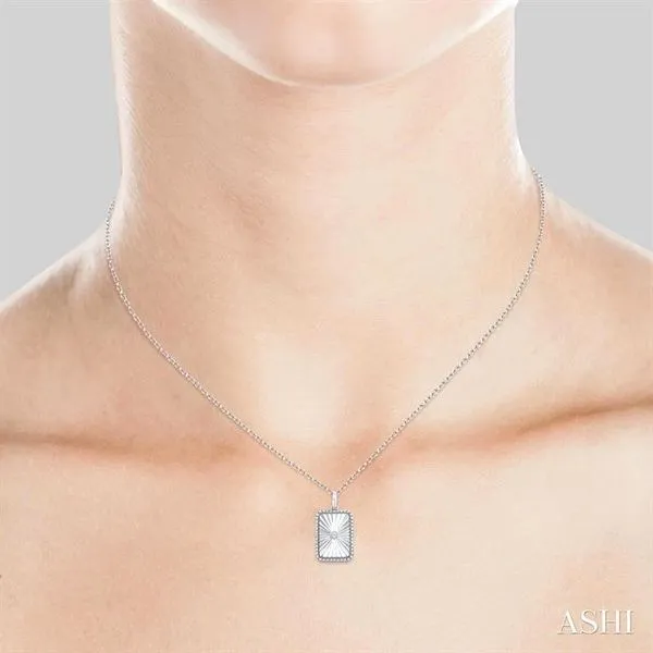 Rectangular Diamond Pendant Image 2 J. Thomas Jewelers Rochester Hills, MI