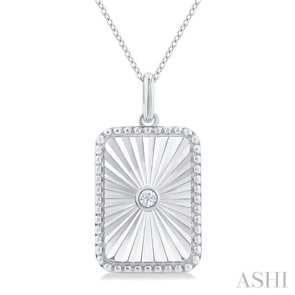 Rectangular Diamond Pendant J. Thomas Jewelers Rochester Hills, MI