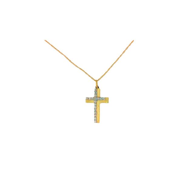Gold Diamond Cross J. Thomas Jewelers Rochester Hills, MI