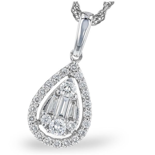 0.25Tw Halo Diamond Necklace J. Thomas Jewelers Rochester Hills, MI