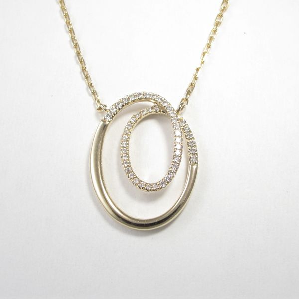 Oval Diamond Necklace J. Thomas Jewelers Rochester Hills, MI