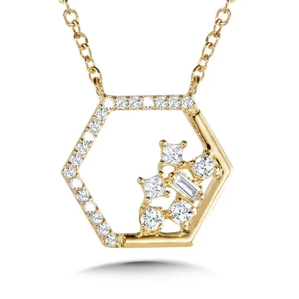 Hexagon Diamond Pendant J. Thomas Jewelers Rochester Hills, MI