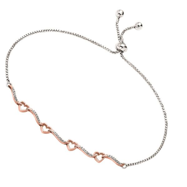 Diamond Bolo Heart Bracelet J. Thomas Jewelers Rochester Hills, MI