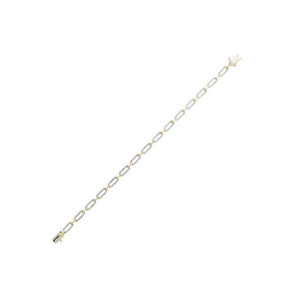 0.50Tw Yellow Gold Paper Clip Bracelet J. Thomas Jewelers Rochester Hills, MI