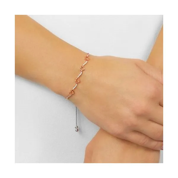 0.12w Diamond Heart Bracelet Image 2 J. Thomas Jewelers Rochester Hills, MI