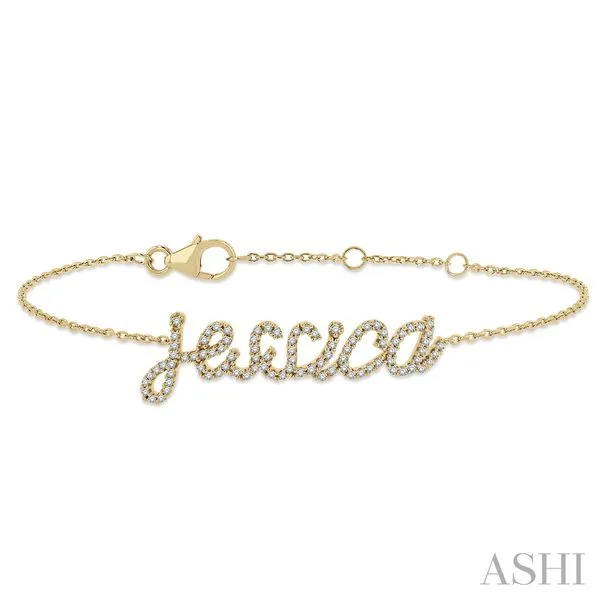 Diamond Script Name Bracelet J. Thomas Jewelers Rochester Hills, MI