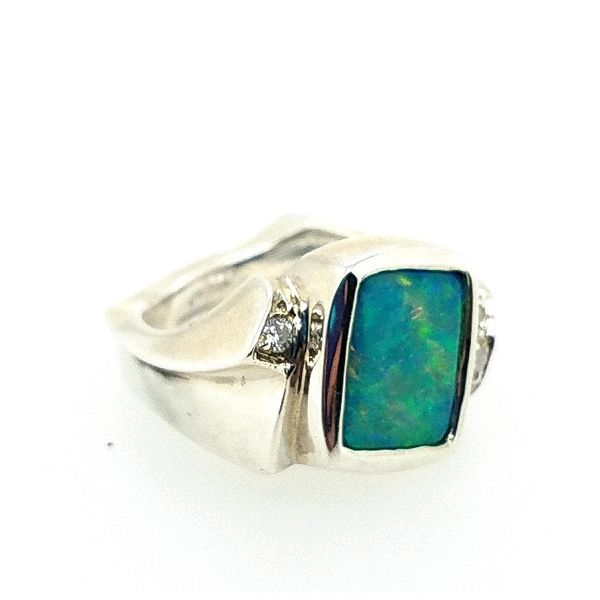 Custom Australian Opal Ring Image 3 J. Thomas Jewelers Rochester Hills, MI