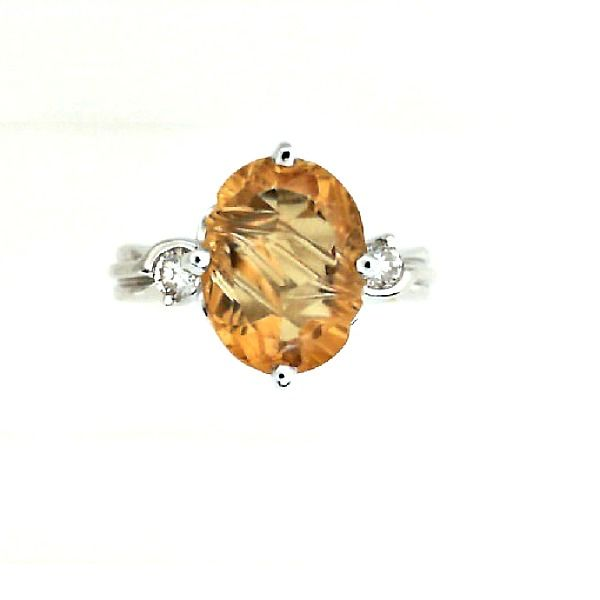 Custom Crafted Carved Citrine Ring J. Thomas Jewelers Rochester Hills, MI