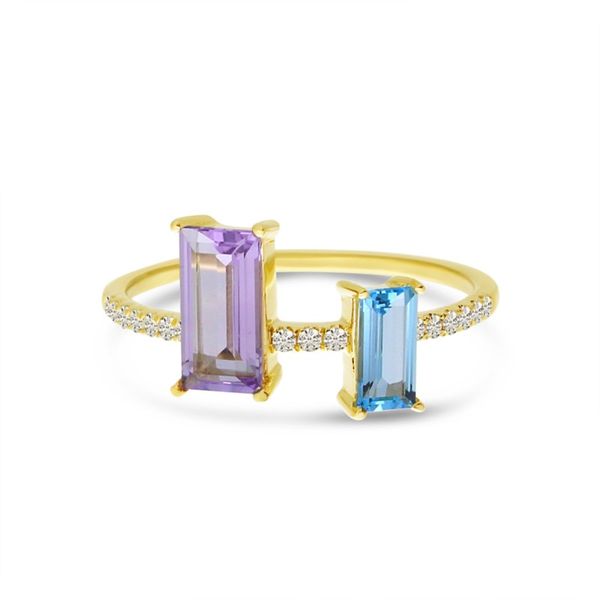 Blue Topaz And Amethyst Ring J. Thomas Jewelers Rochester Hills, MI