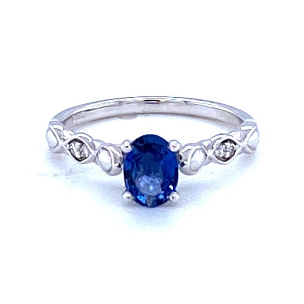 Oval Blue Sapphire Ring J. Thomas Jewelers Rochester Hills, MI