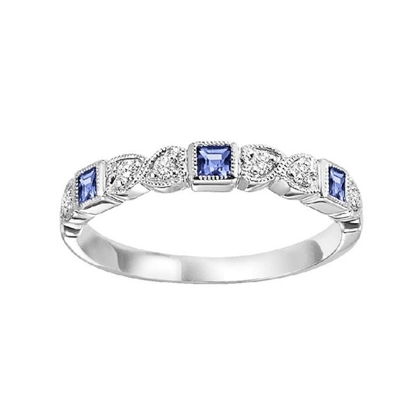Diamond and Sapphire Stackable J. Thomas Jewelers Rochester Hills, MI