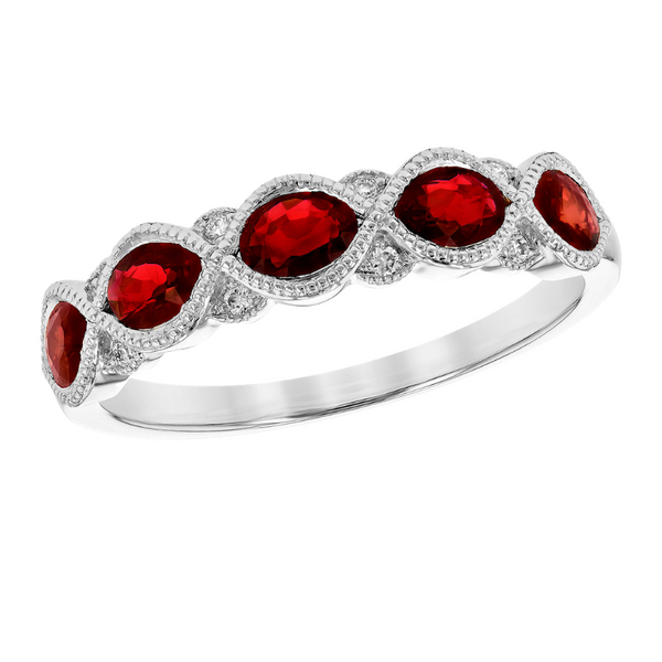 Oval Ruby Diamond Ring J. Thomas Jewelers Rochester Hills, MI