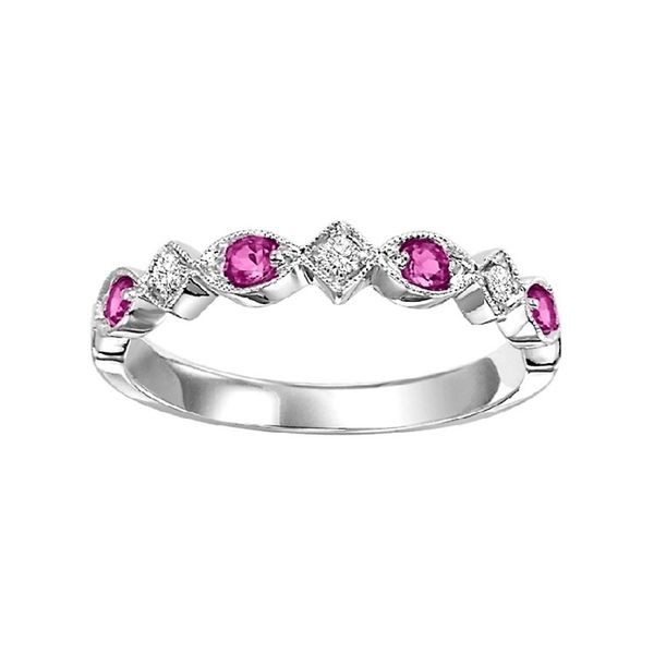 Ruby and Diamond Stackable Ring J. Thomas Jewelers Rochester Hills, MI