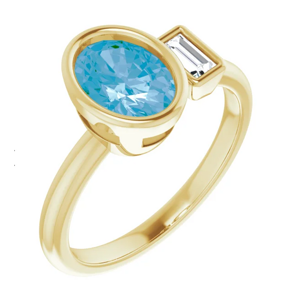 Open Design Blue Topaz Ring J. Thomas Jewelers Rochester Hills, MI