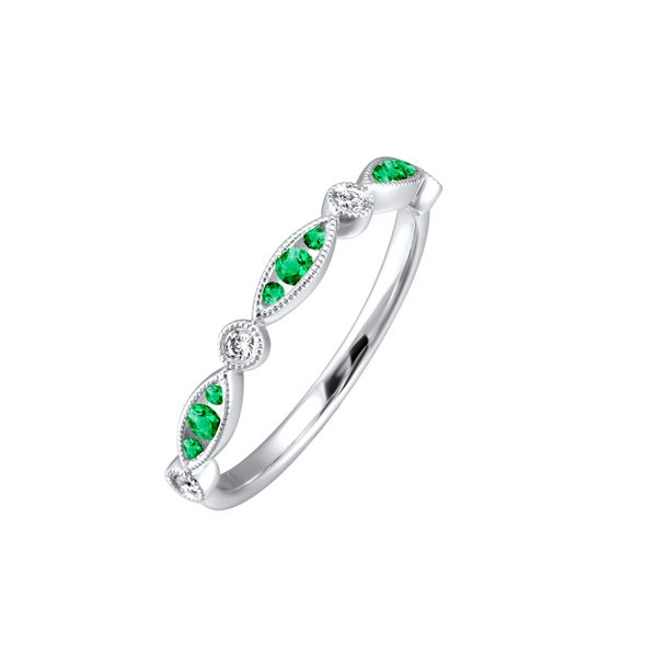 Diamond And Emerald Ring J. Thomas Jewelers Rochester Hills, MI