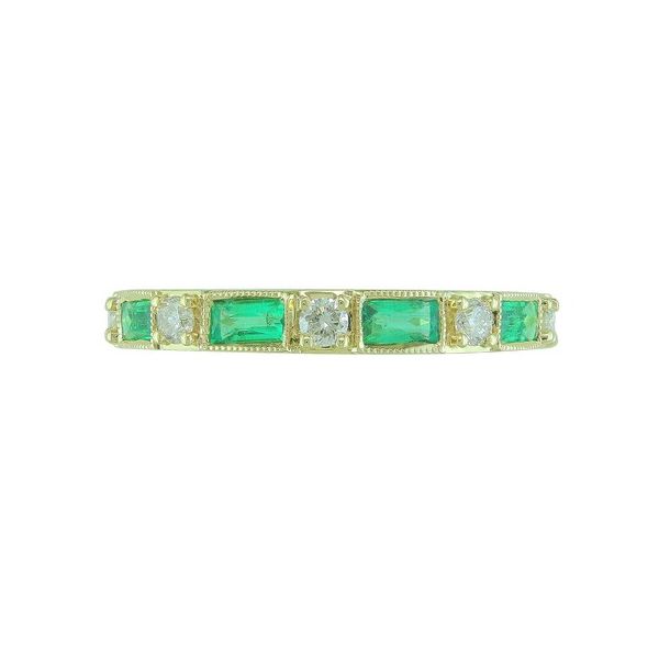 Emerald And Diamond Band J. Thomas Jewelers Rochester Hills, MI