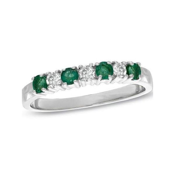 0.81 Total Gem Weight Emerald And Diamond Ring J. Thomas Jewelers Rochester Hills, MI
