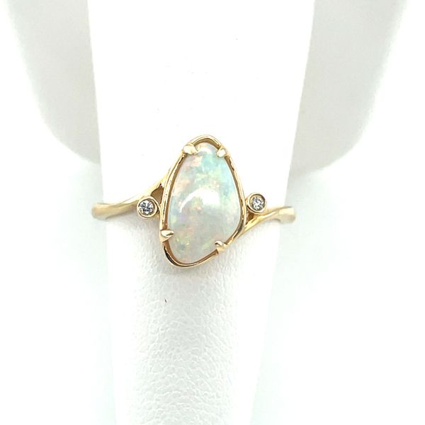 Australian Opal Cabachon Ring J. Thomas Jewelers Rochester Hills, MI