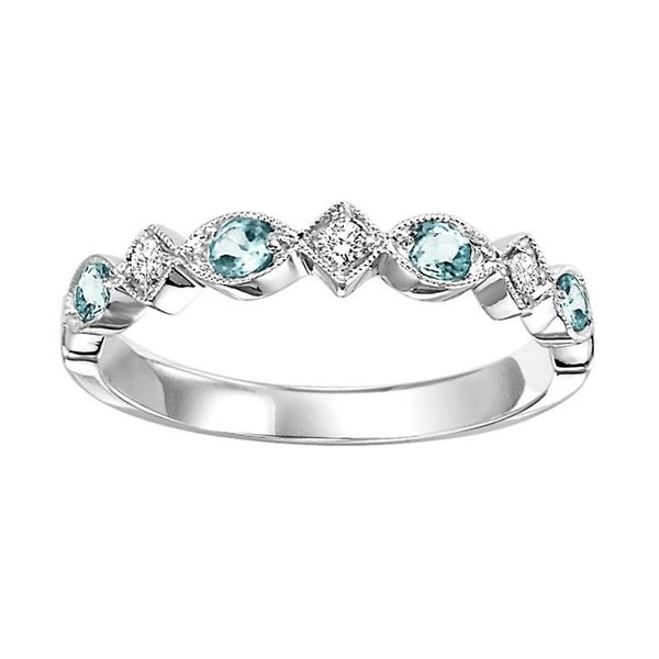 Stackable Diamond And BlueTopaz Ring J. Thomas Jewelers Rochester Hills, MI