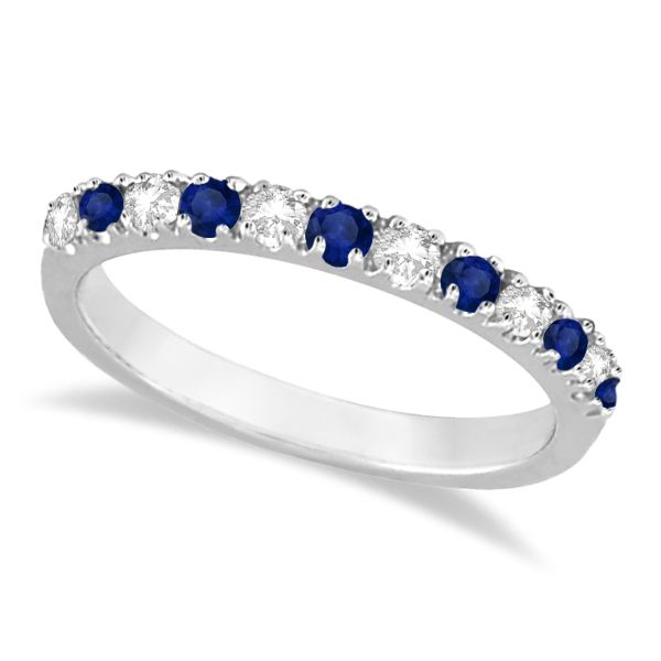 White Gold Diamond And Sapphire Ring J. Thomas Jewelers Rochester Hills, MI